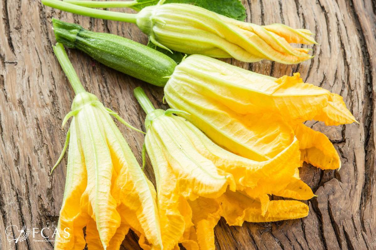 花ズッキーニ、イタリア食材、イタリア料理、フィレンツェ、フィレンツェ料理学園、シェフ養成コース、イタリア、フィレンツェ、イタリア料理留学、イタリア留学、イタリア長期留学、イタリア短期留学