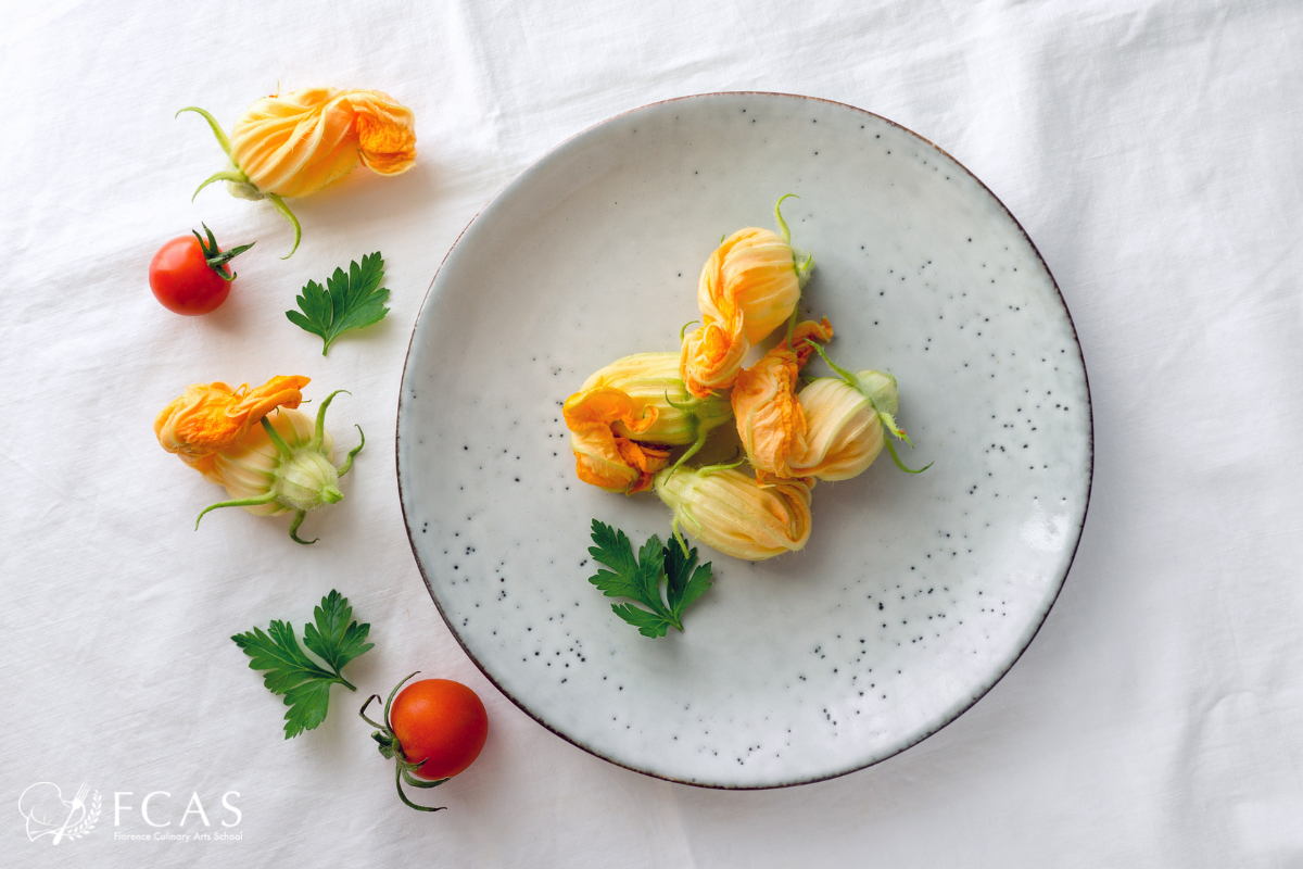 花ズッキーニ、イタリア食材、イタリア料理、フィレンツェ、フィレンツェ料理学園、シェフ養成コース、イタリア、フィレンツェ、イタリア料理留学、イタリア留学、イタリア長期留学、イタリア短期留学